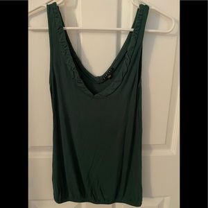 Sisley - green v-neck tank top